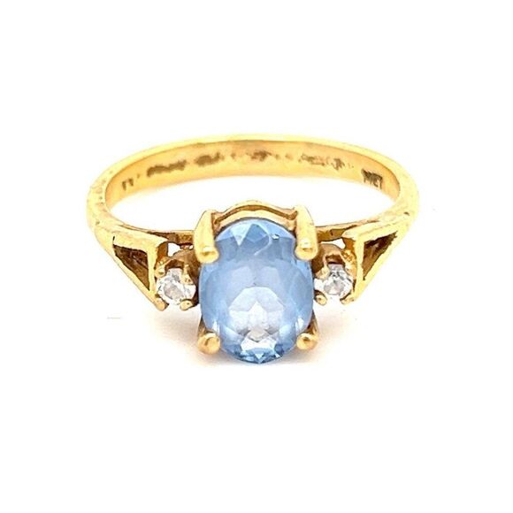14K Gold Topaz Ring - Picture 1 of 10